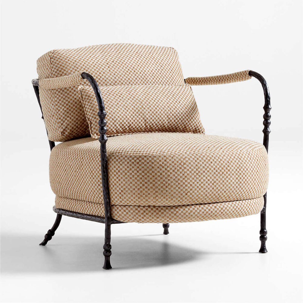 Polly Sand Brown Accent Chair - Image 3