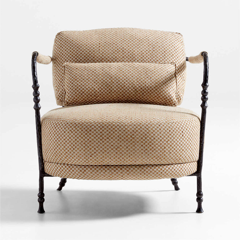 Polly Sand Brown Accent Chair - Image 4